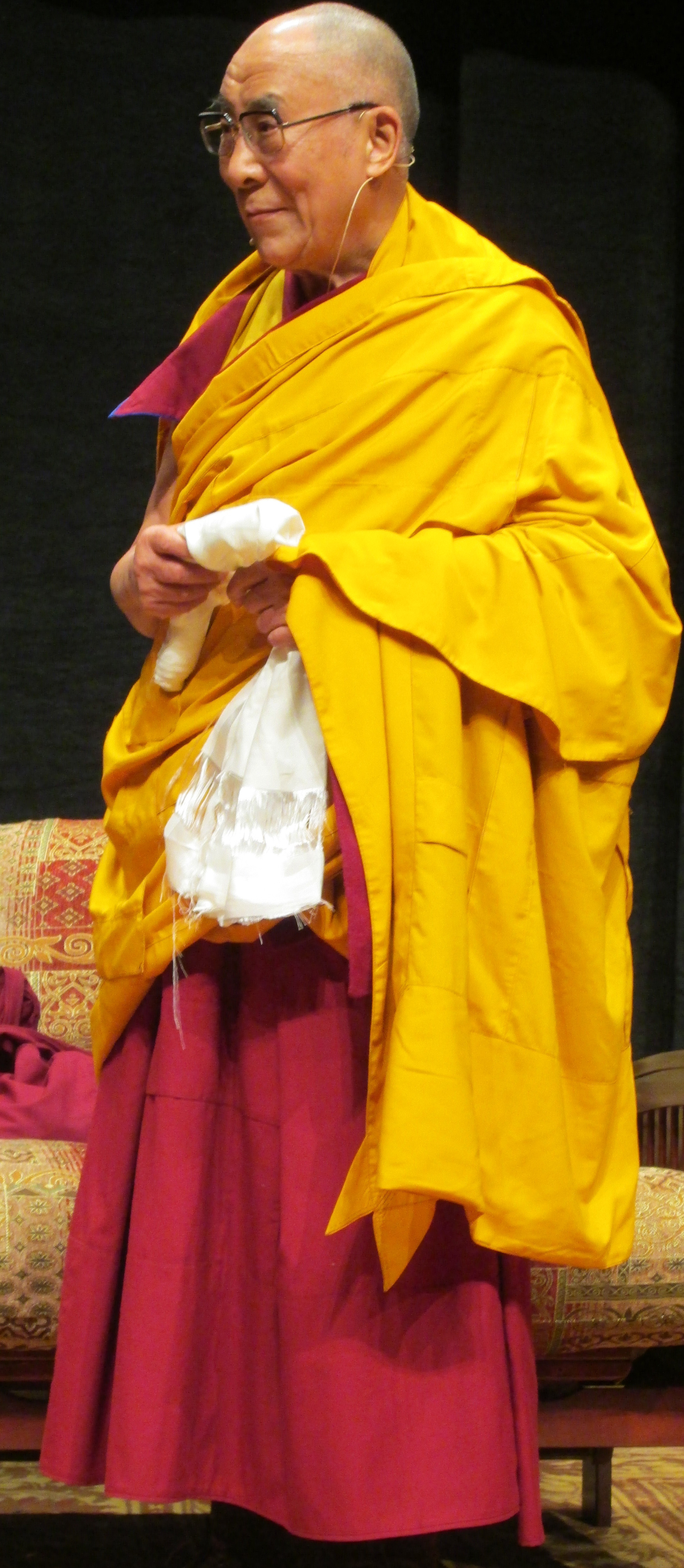 The Dalai Lama at the University of Portland, May 2013; photo: Larry ...